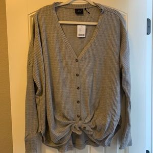 Out From Under Jojo Oversized Thermal Button-Front